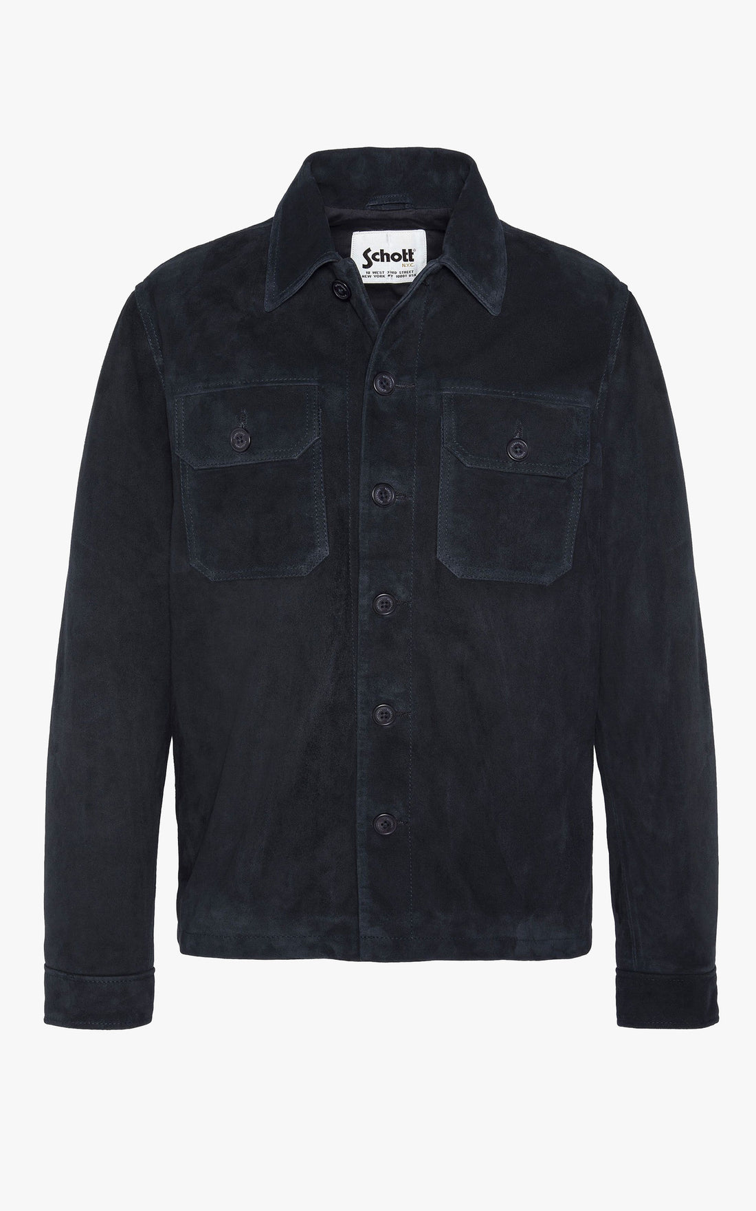 A &quot;LCBRONXS&quot; Navy Schott Veste Homme opened photo
