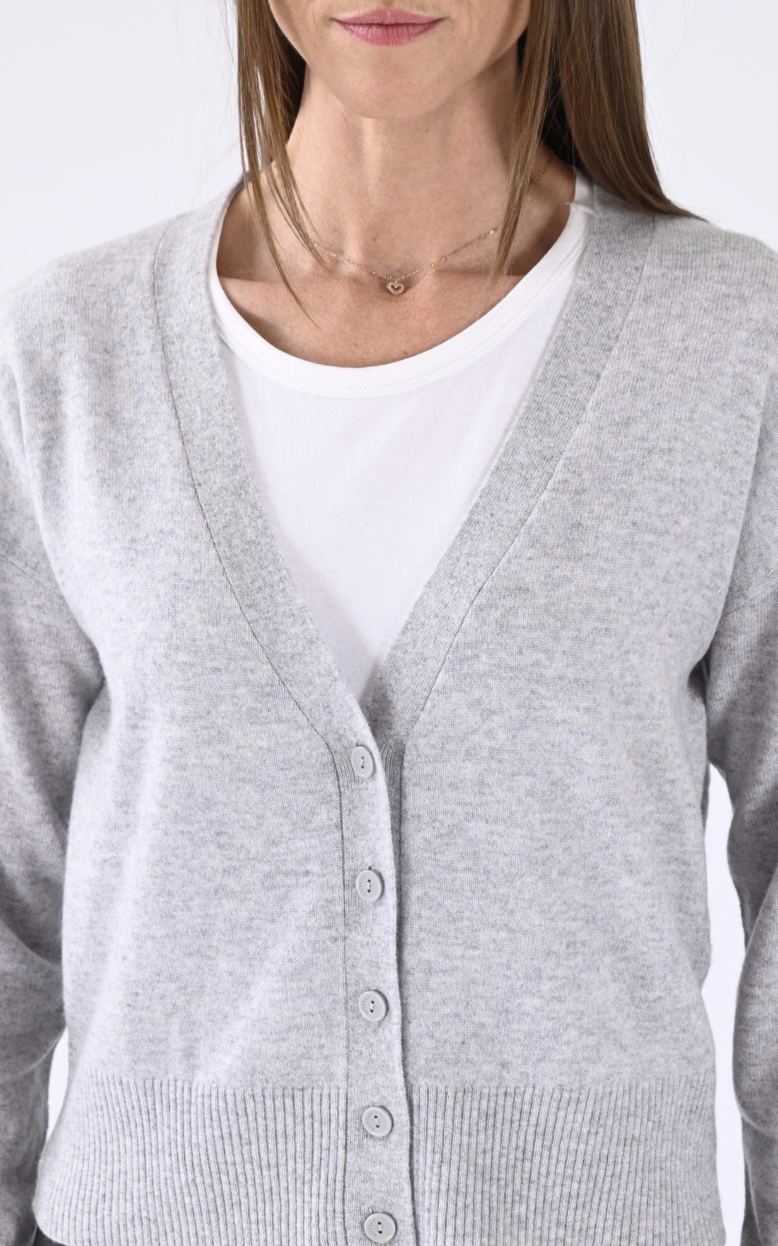 A &quot;SONORI 4401012&quot; Gris Notshy cardigan Femme opened photo