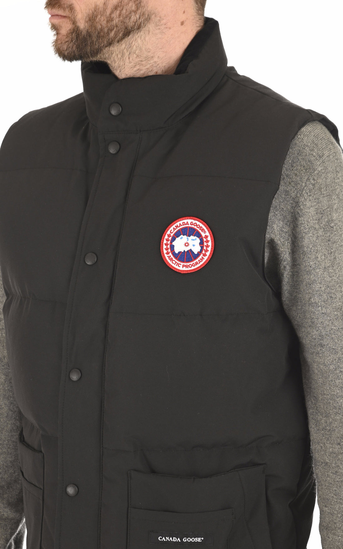 A &quot;FREESTYLE CREW VEST 4154M&quot; Noir Canada Goose gil_doudoune Homme opened photo
