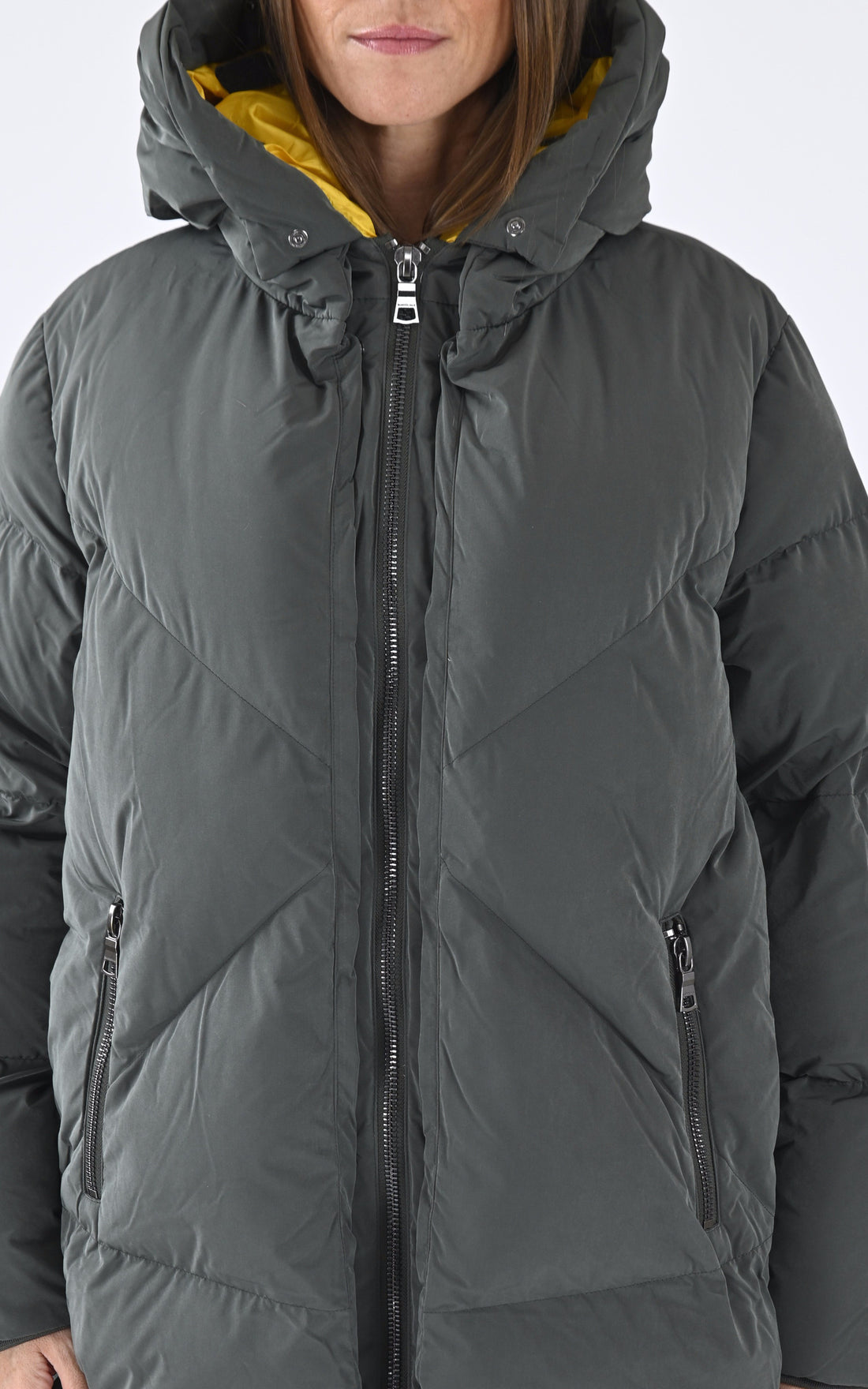 A &quot;FROST 515&quot; Kaki Blonde n°8 Ves Doudoune Femme opened photo
