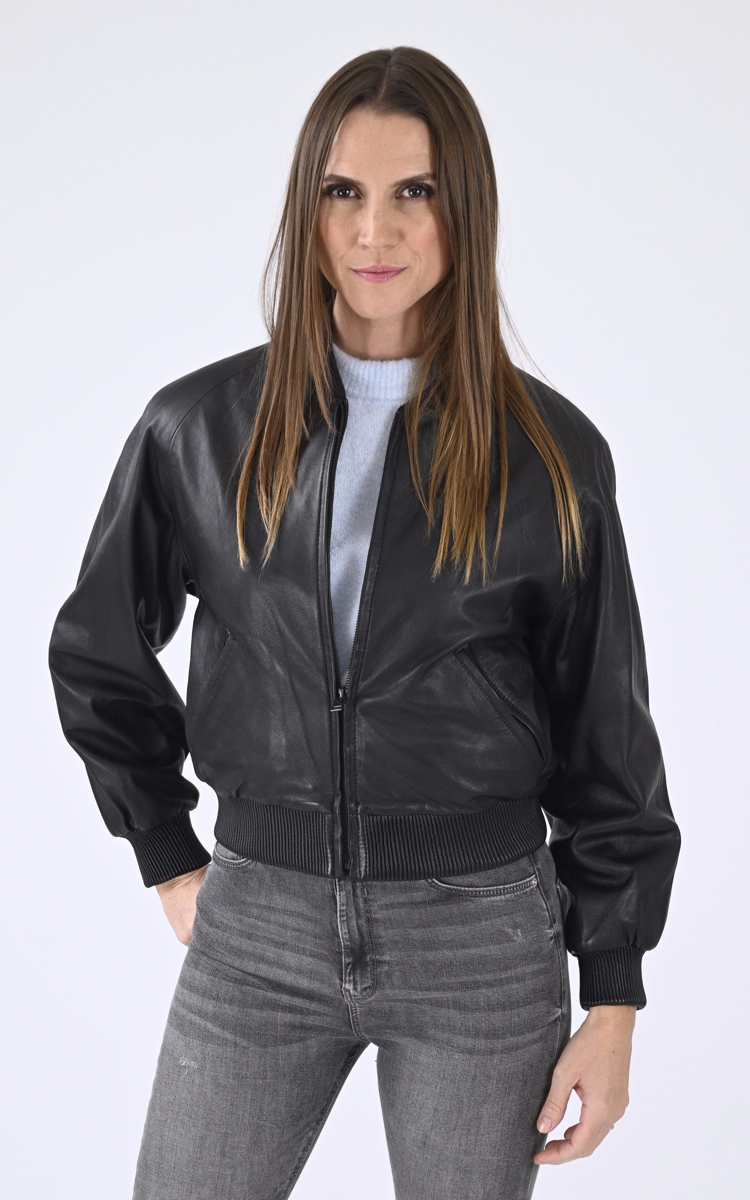A &quot;GAIA&quot; Noir Serge Pariente Blouson Femme opened photo 1