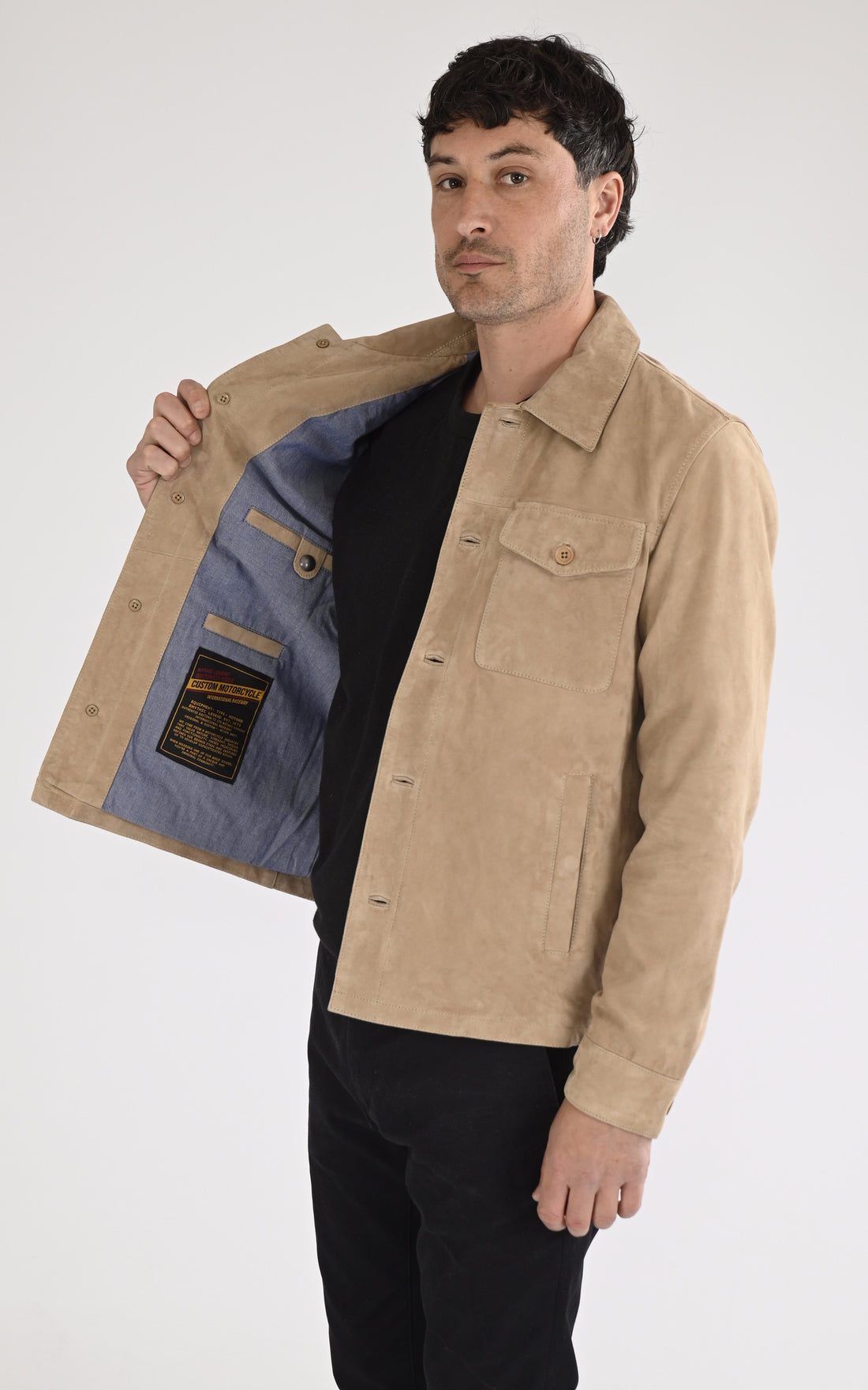 A &quot;HOUSTON 104150&quot; Beige Daytona 73 Chemise Homme opened photo