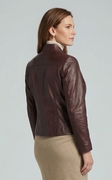 Veste en cuir PP 100 Comfort brun cuivré