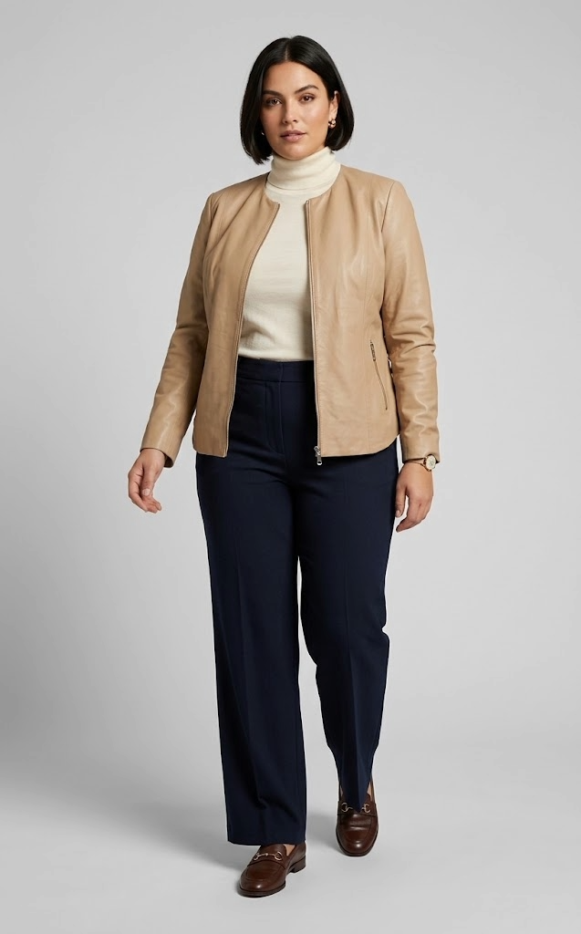 Veste en cuir d&