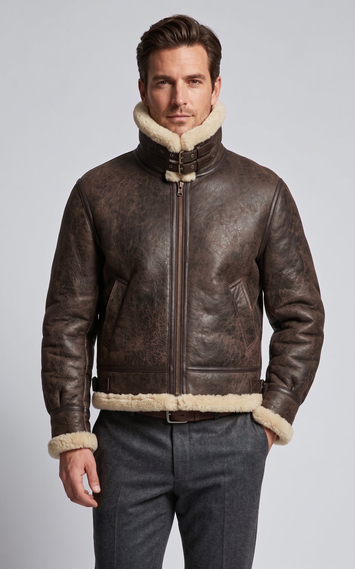 Bombardier cuir Joost marron 1