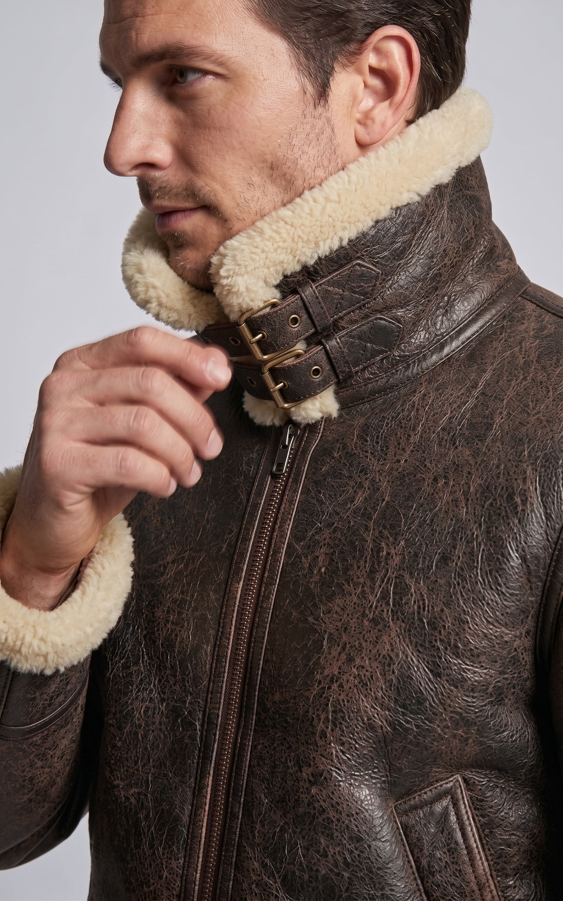 Bombardier cuir Joost marron