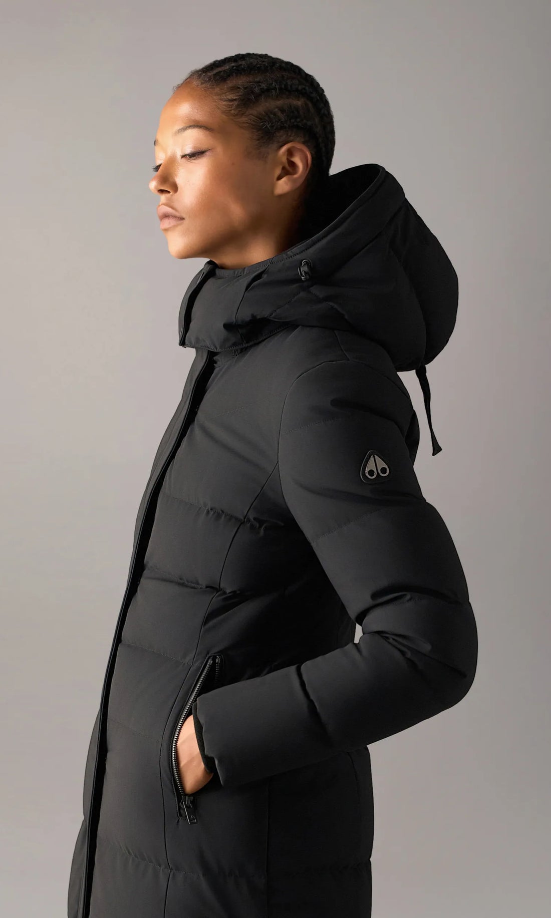 Parka longue Jocada noir