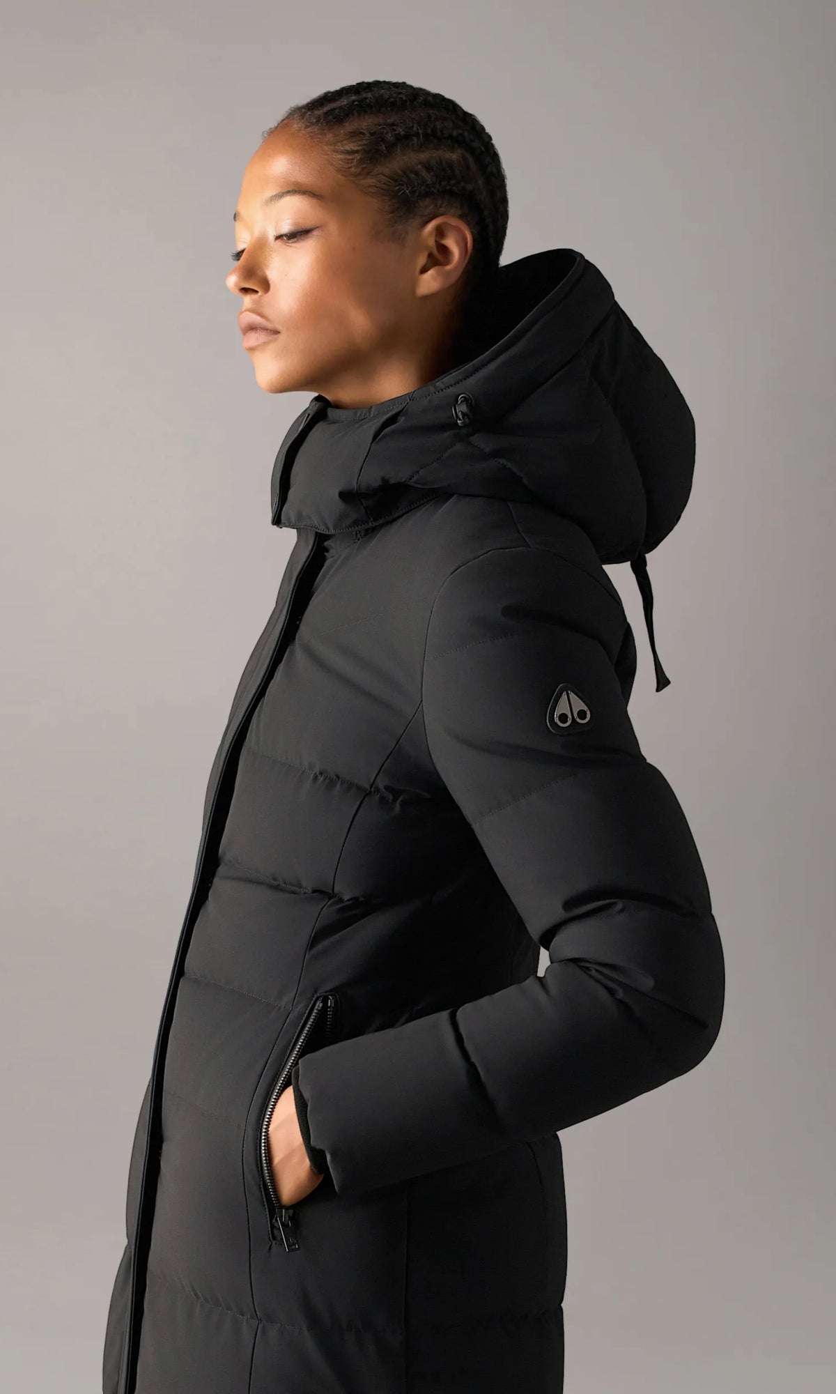 Parka longue Jocada noir