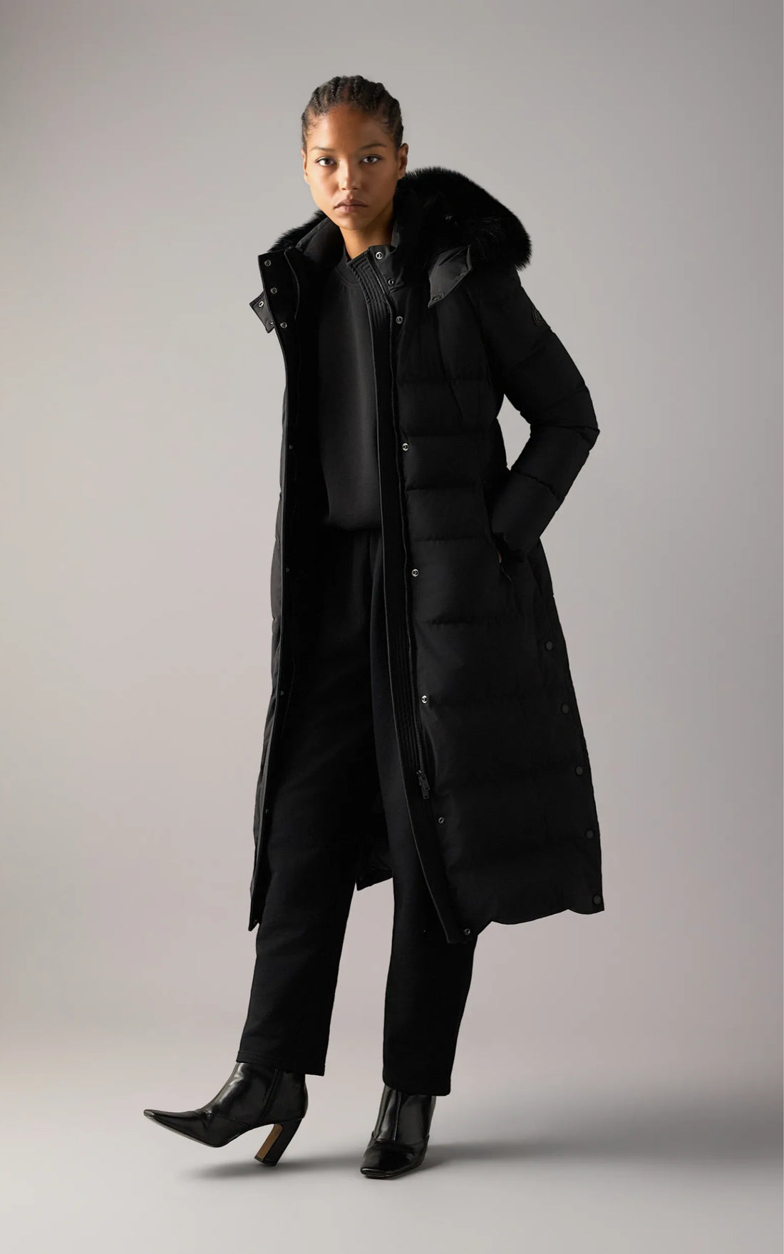 Parka longue Jocada noir