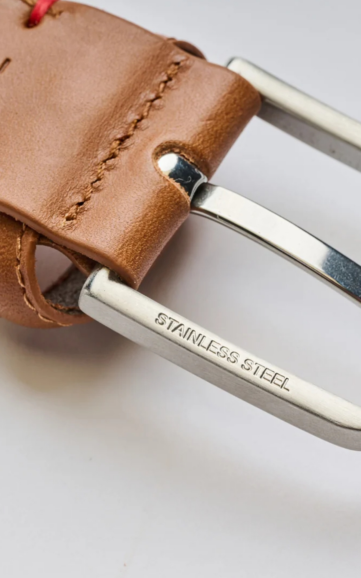 Ceinture tressée cuir Napoli camel