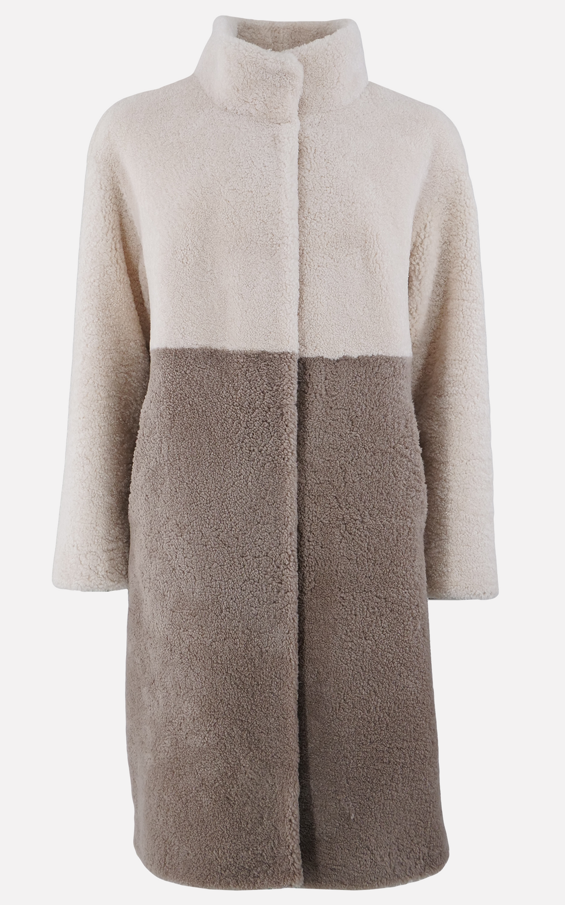 Manteau long laine d&