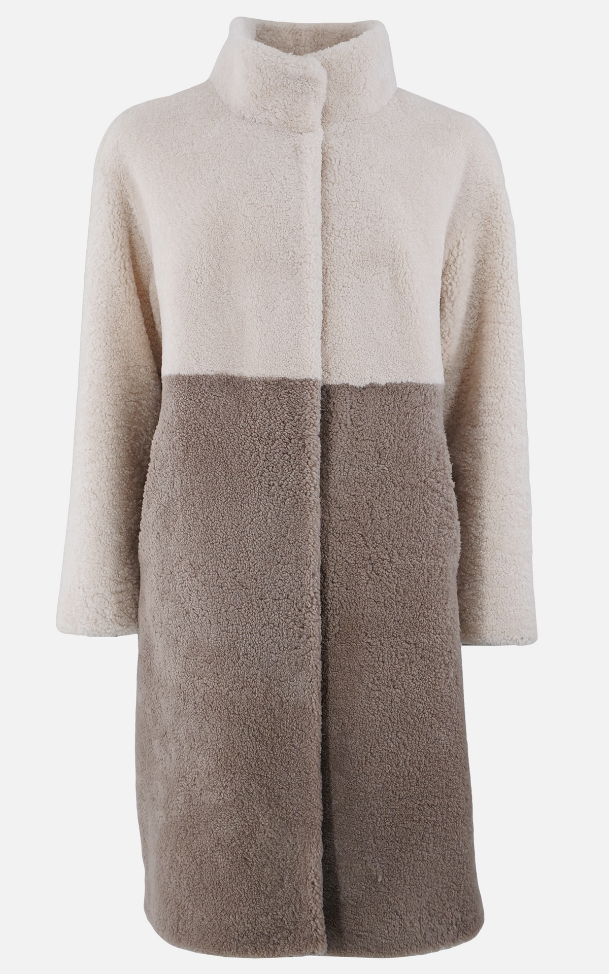 Manteau long laine d&