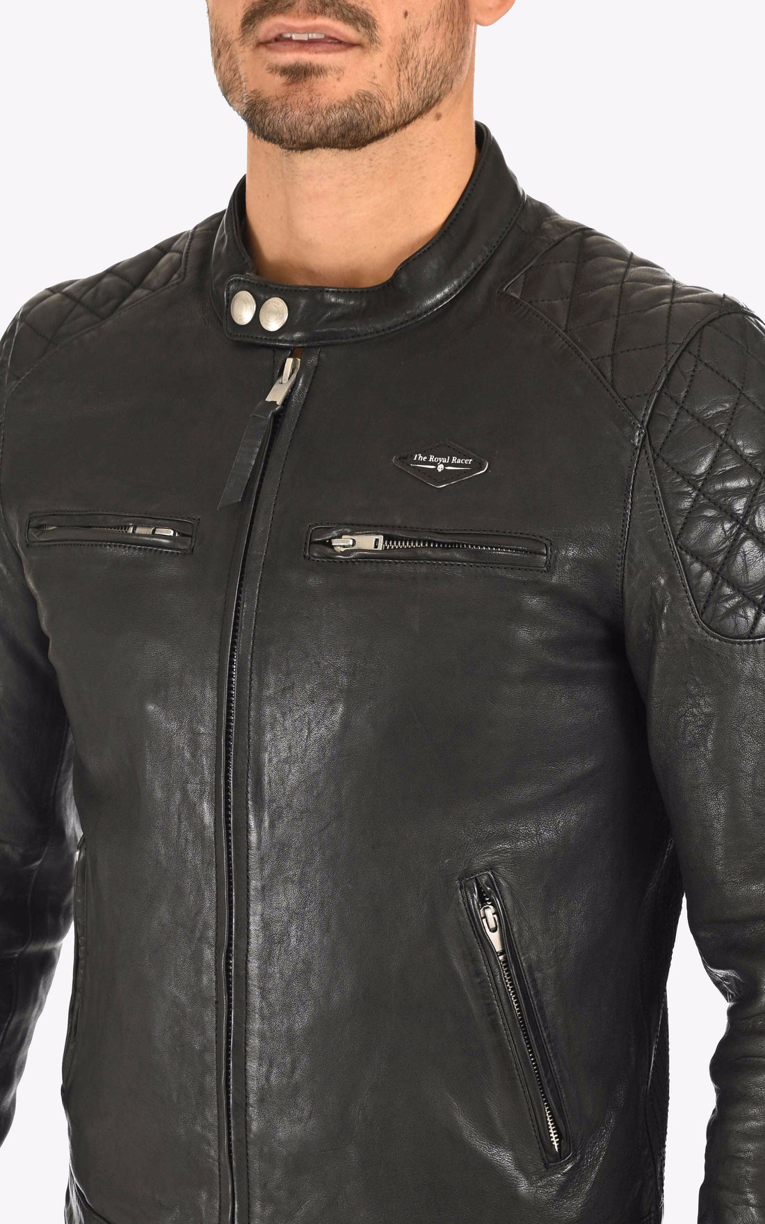 Blouson cuir d&