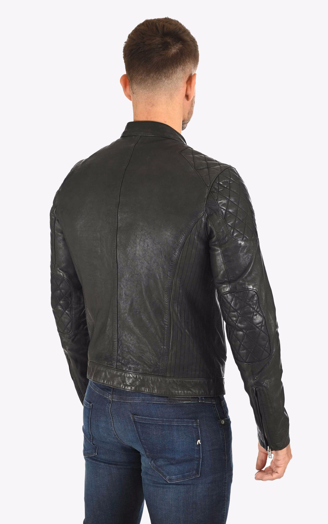 Blouson cuir d&