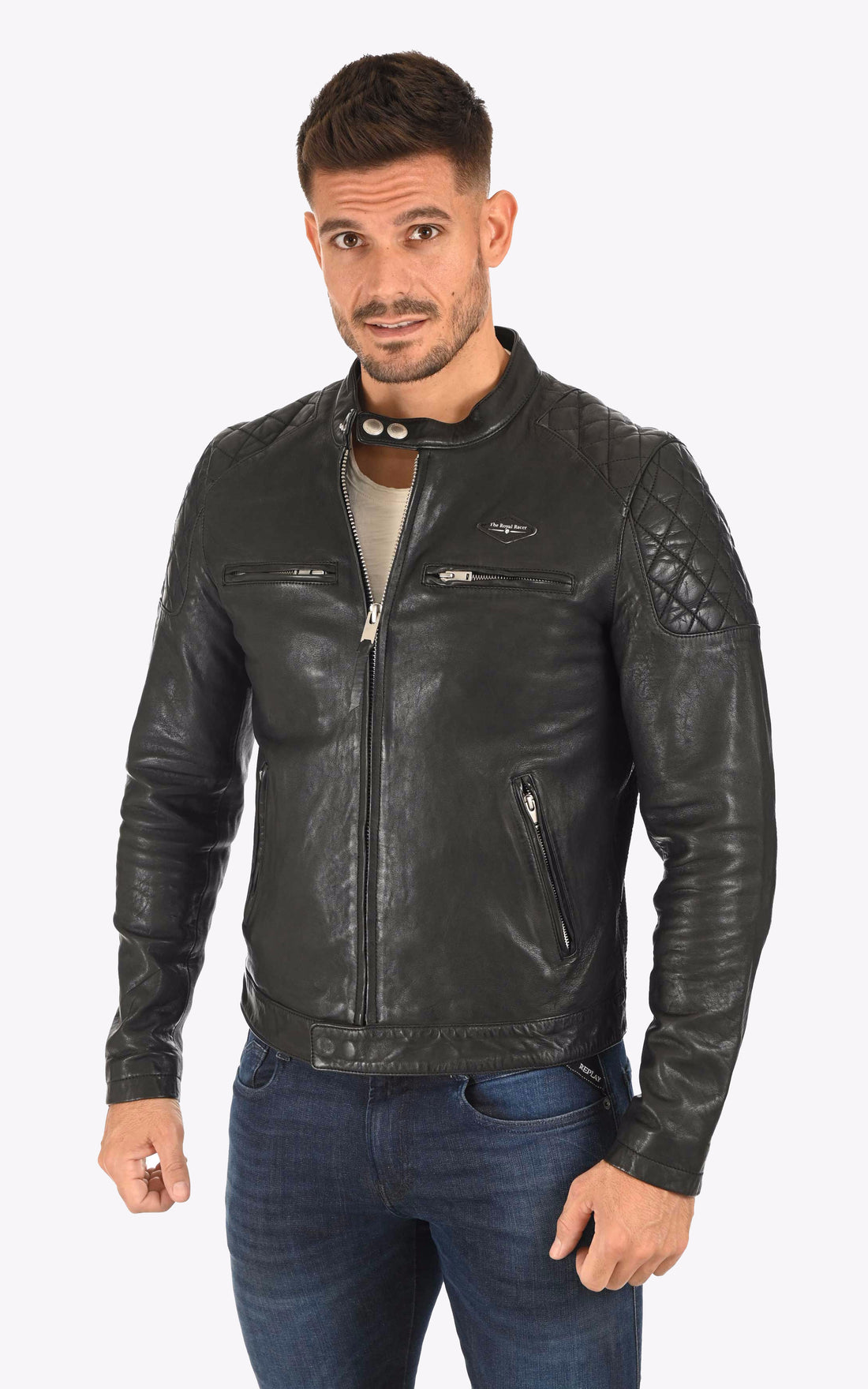 Blouson cuir d&