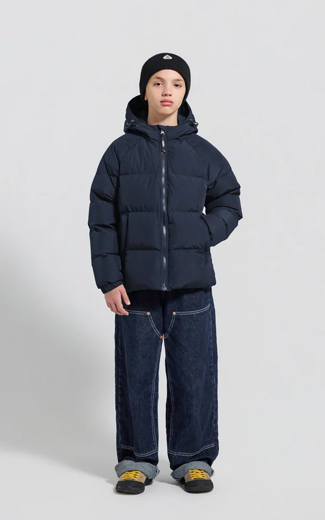 Doudoune à capuche Sten Smooth mixte bleu foncé