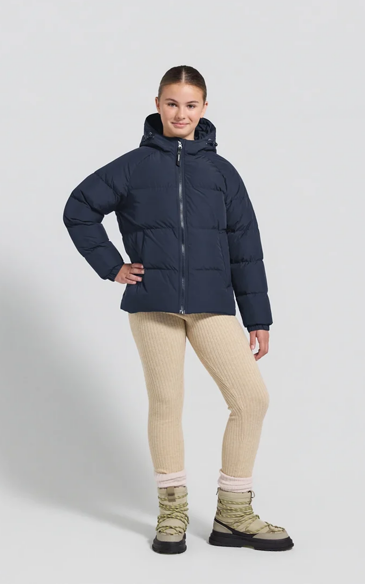 Doudoune à capuche Sten Smooth mixte bleu foncé 3