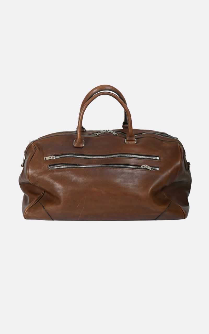 Sac de voyage week-end cuir marron 1