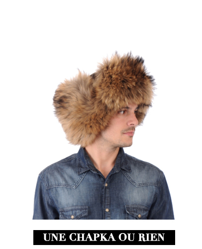 Chapka fourrure homme